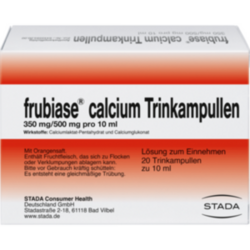 Verpackungsbild (Packshot) von FRUBIASE CALCIUM T Trinkampullen