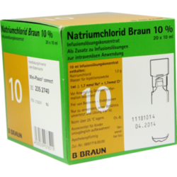 Verpackungsbild (Packshot) von NATRIUMCHLORID 10% Braun MPC Infusionslsg.-Konz.