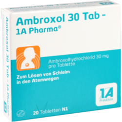 Verpackungsbild (Packshot) von AMBROXOL 30 Tab-1A Pharma Tabletten