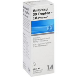 Verpackungsbild (Packshot) von AMBROXOL 30 Tropfen-1A Pharma