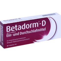Verpackungsbild (Packshot) von BETADORM D Tabletten