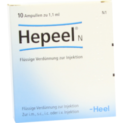 Verpackungsbild (Packshot) von HEPEEL N Ampullen