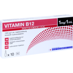 Verpackungsbild (Packshot) von VITAMIN B12 ROTEXMEDICA Injektionslösung