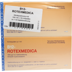 Verpackungsbild (Packshot) von VITAMIN B12 ROTEXMEDICA Injektionslösung