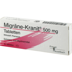 Verpackungsbild (Packshot) von MIGRÄNE KRANIT 500 mg Tabletten