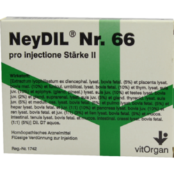Verpackungsbild (Packshot) von NEYDIL Nr.66 pro injectione St.2 Ampullen