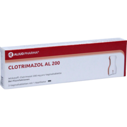 Verpackungsbild (Packshot) von CLOTRIMAZOL AL 200 Vaginaltabletten