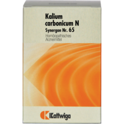 Verpackungsbild (Packshot) von SYNERGON KOMPLEX 65 Kalium carbonicum N Tabletten