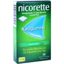 Verpackungsbild (Packshot) von NICORETTE Kaugummi 4 mg freshmint