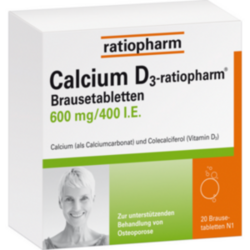 Verpackungsbild (Packshot) von CALCIUM D3-ratiopharm Brausetabletten