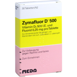 Verpackungsbild (Packshot) von ZYMAFLUOR D 500 Tabletten