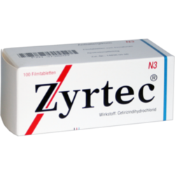 Verpackungsbild (Packshot) von ZYRTEC 10 mg Filmtabletten