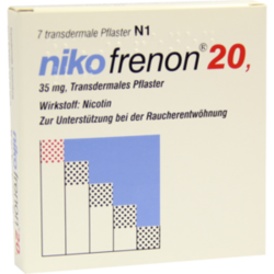 Verpackungsbild (Packshot) von NIKOFRENON 20 transdermale Pflaster