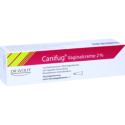 Verpackungsbild (Packshot) von CANIFUG Vaginalcreme 2% m. 3 Appl.