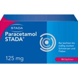 Verpackungsbild (Packshot) von PARACETAMOL STADA 125 mg Zäpfchen