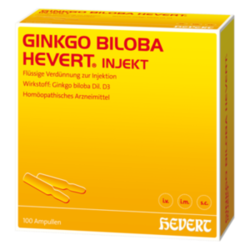 Verpackungsbild (Packshot) von GINKGO BILOBA HEVERT Injekt Ampullen