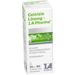 Verpackungsbild(Packshot) von CETIRIZIN Lösung-1A Pharma