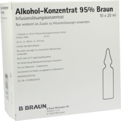 Verpackungsbild (Packshot) von ALKOHOL 95% Infusionslösungskonzentrat