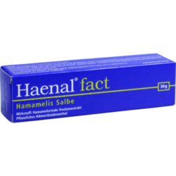 Verpackungsbild (Packshot) von HAENAL Fact Hamamelis Salbe