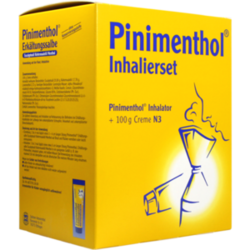 Verpackungsbild (Packshot) von PINIMENTHOL Inhalierset 100 g Kombipackung