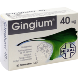 Verpackungsbild(Packshot) von GINGIUM Filmtabletten