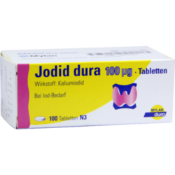 Verpackungsbild (Packshot) von JODID dura 100 μg Tabletten