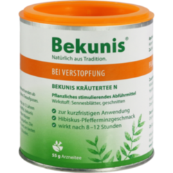 Verpackungsbild(Packshot) von BEKUNIS Kräutertee N und Dosierlöffel