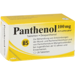 Verpackungsbild (Packshot) von PANTHENOL 100 mg Jenapharm Tabletten