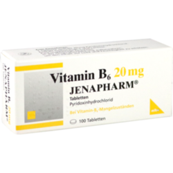 Verpackungsbild (Packshot) von VITAMIN B6 20 mg Jenapharm Tabletten