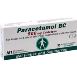 Verpackungsbild (Packshot) von PARACETAMOL BC 500 mg Tabletten