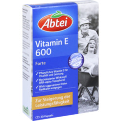 Verpackungsbild (Packshot) von ABTEI Vitamin E 600 N Kapseln