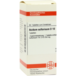 Verpackungsbild (Packshot) von ACIDUM SULFURICUM D 10 Tabletten