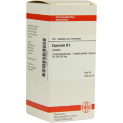Verpackungsbild (Packshot) von CAPSICUM D 6 Tabletten