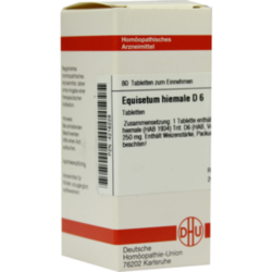 Verpackungsbild (Packshot) von EQUISETUM HIEMALE D 6 Tabletten