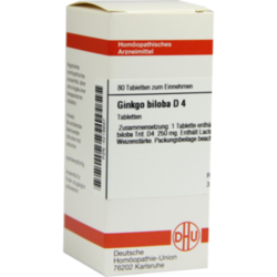 Verpackungsbild (Packshot) von GINKGO BILOBA D 4 Tabletten