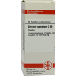 Verpackungsbild (Packshot) von ZINCUM CYANATUM D 30 Tabletten