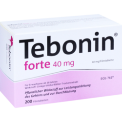 Verpackungsbild (Packshot) von TEBONIN forte 40 mg Filmtabletten