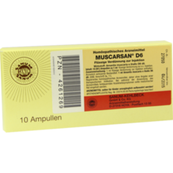 Verpackungsbild (Packshot) von MUSCARSAN D 6 flüssige Verdünnung z.Injektion Amp.