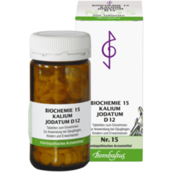 Verpackungsbild (Packshot) von BIOCHEMIE 15 Kalium jodatum D 12 Tabletten