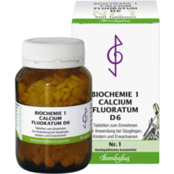 Verpackungsbild (Packshot) von BIOCHEMIE 1 Calcium fluoratum D 6 Tabletten