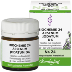 Verpackungsbild (Packshot) von BIOCHEMIE 24 Arsenum jodatum D 6 Tabletten