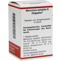 Verpackungsbild (Packshot) von MERCURIUS SOLUBILIS N Oligoplex Tabletten