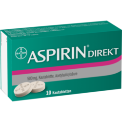 Verpackungsbild (Packshot) von ASPIRIN Direkt Kautabletten