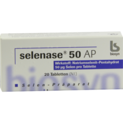 Verpackungsbild (Packshot) von SELENASE 50 AP Tabletten