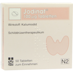 Verpackungsbild (Packshot) von JODINAT 100 μg Tabletten