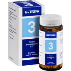 Verpackungsbild(Packshot) von BIOCHEMIE Orthim 3 Ferrum phosphoricum D 12 Tabl.