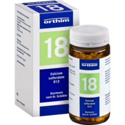 Verpackungsbild(Packshot) von BIOCHEMIE Orthim 18 Calcium sulfuratum D 12 Tabl.