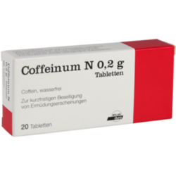 Verpackungsbild (Packshot) von COFFEINUM N 0,2 g Tabletten