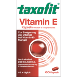 Verpackungsbild (Packshot) von TAXOFIT Vitamin E Weichkapseln