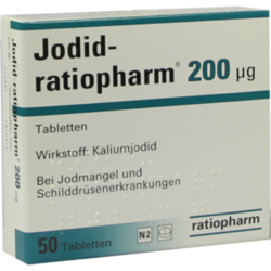 Verpackungsbild (Packshot) von JODID-ratiopharm 200 μg Tabletten